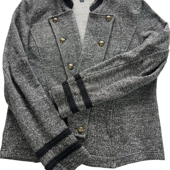 Women's Blazer / Jacket Grey Size L Large Tommy Hilfiger Military Band. - Picture 11 of 14
